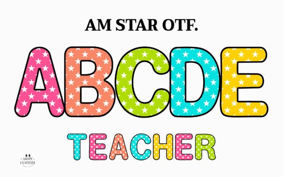 Am Star: A Friendly Bold Display Font for Digital Brands