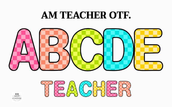 Am Teacher Font for Small Business Branding