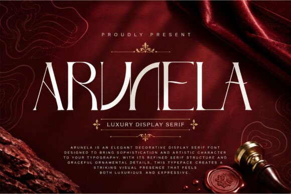 Arunela: A Luxury Display Serif Font for Elegant Branding