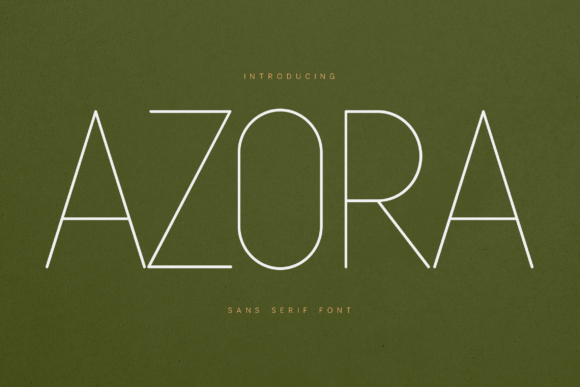 Azora: A Clean Minimal Sans Serif Font for Modern Branding