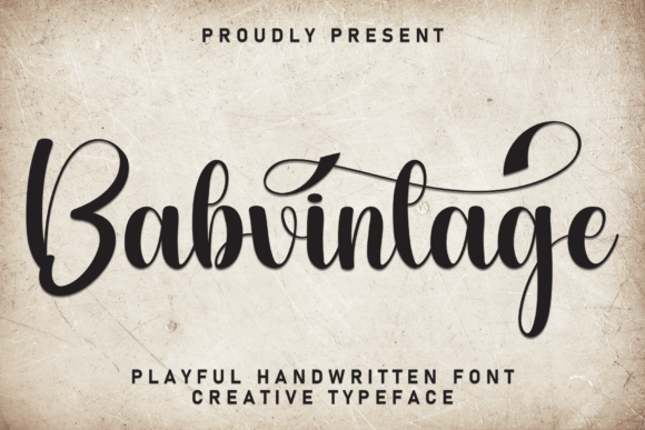 Babvintage: A Script Handwritten Font for Whimsical Digital Branding