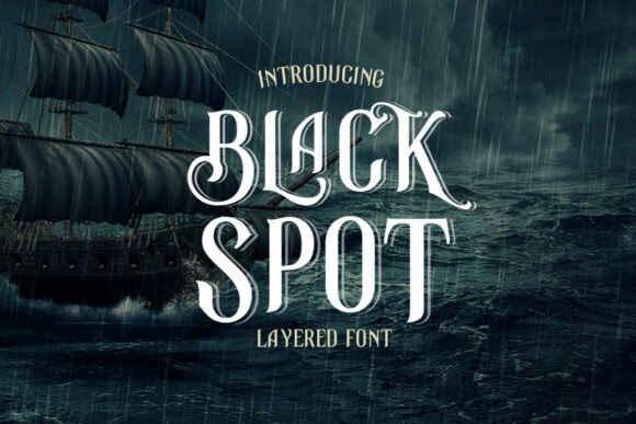 Black Spot Serif Font for Elegant Handmade Designs