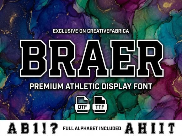 Braer: A Decorative Font That Commands Attention