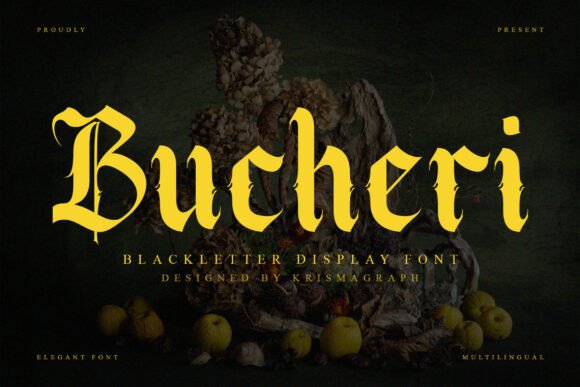 Bucheri Blackletter Font for Bold Handmade Branding
