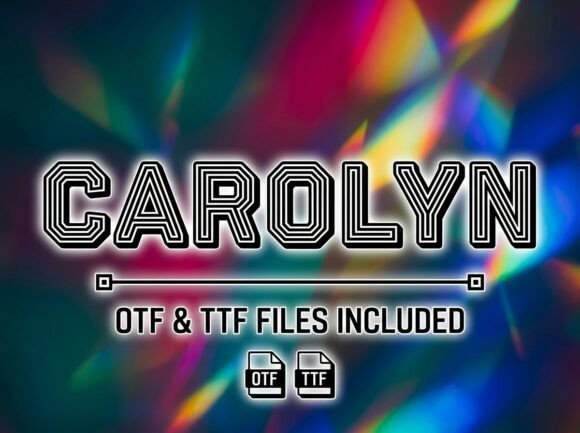 Carolyn Font: A Decorative Display Typeface for Memorable Branding