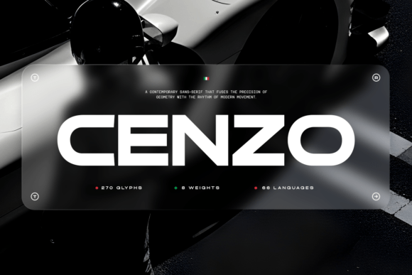 Cenzo: A Modernist Sans Serif Font for Scroll-Stopping Campaigns