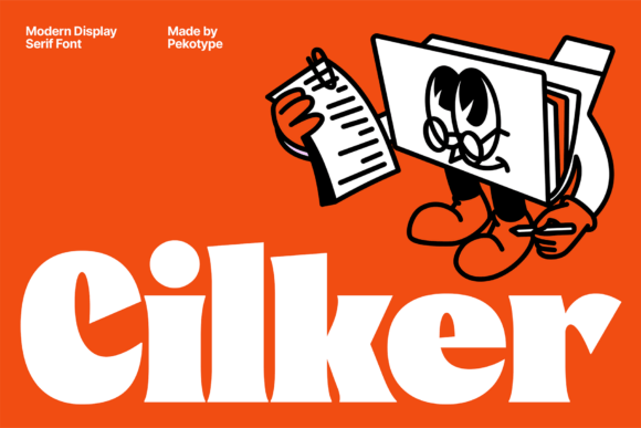 Cilker: Bold Modern Sans Serif Display Font for Campaign Headlines