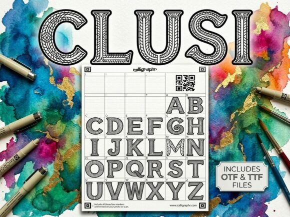 Clusi: A Decorative Display Font for Editorial Impact