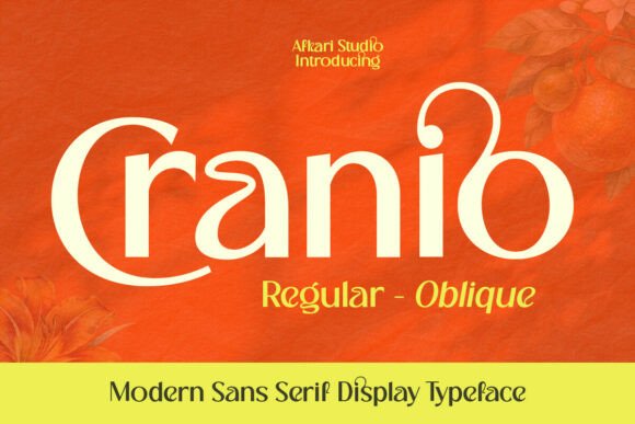 Cranio: A Modern Sans Serif Display Font for Polished Digital Branding