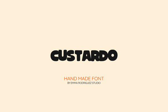 Custardo: A Chunky, Playful Display Font for Makers