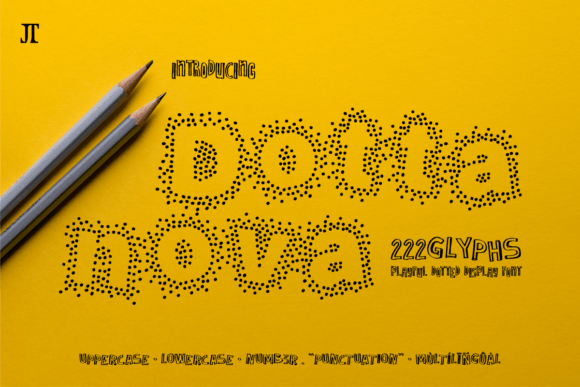 Dottanova: A Playful Dotted Display Font for Editorial Joy