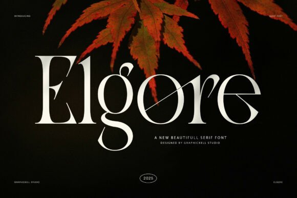 Elgore Serif Font for Elegant Handmade Branding
