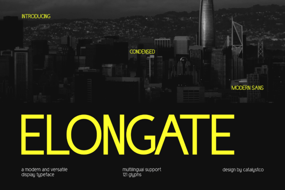 Elongate: A Futuristic Sans Serif for Bold Design