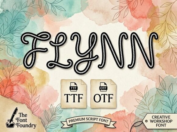 Flynn: A Premium Display Script Font for Handmade Brands