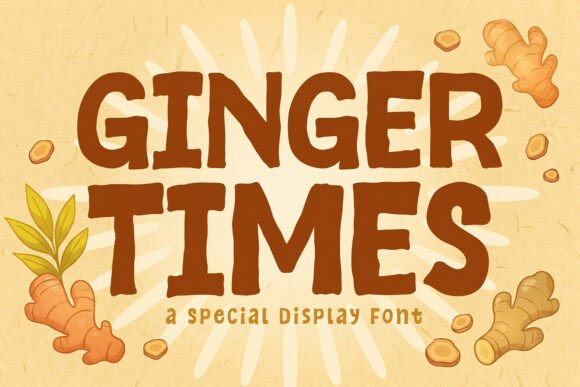 Ginger Times Script Handwritten Font for Crafters