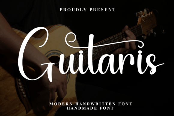 Guitaris: A Warm, Handcrafted Script Font for Small Business Branding