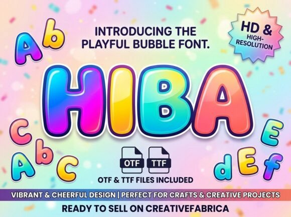 Hiba: A Decorative Display Font for Editorial Moments