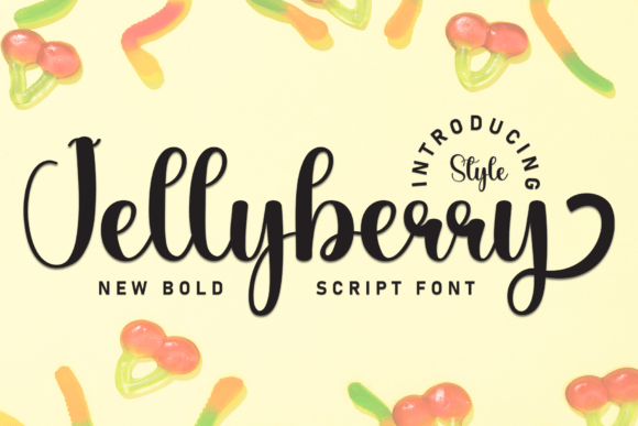 Jellyberry Script Handwritten Font for Crafters & Sellers