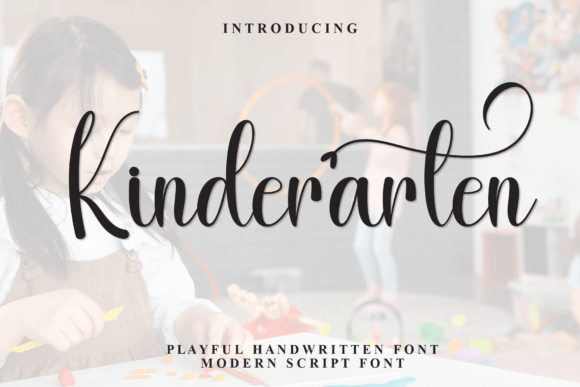 Kinderarten: A Warm, Sugar-Sweet Script Handwritten Font for Small Business Branding