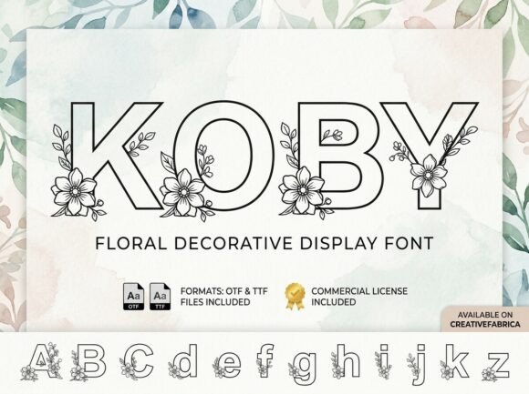 Koby: A Decorative Display Font for Impactful Web Design