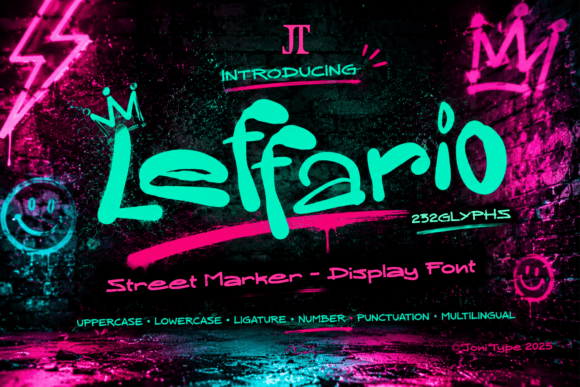 Leffario: Bold Urban Script Handwritten Font for Impactful Design