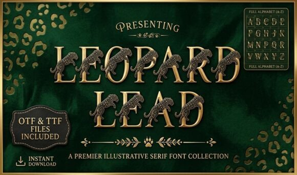 Leopard Leap Font: Fierce Elegance for Bold Branding