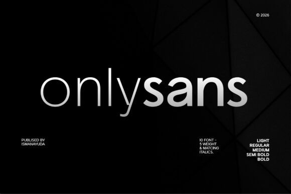 Onlysans: A Clean, Modern Sans Serif Font for Makers