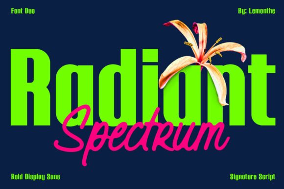 Radiant Spectrum Font Duo for Modern Brand Identity