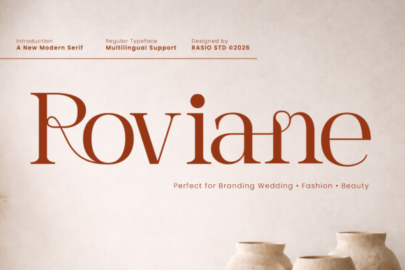 Roviane: A Modern Luxury Serif Font for Editorial Campaigns