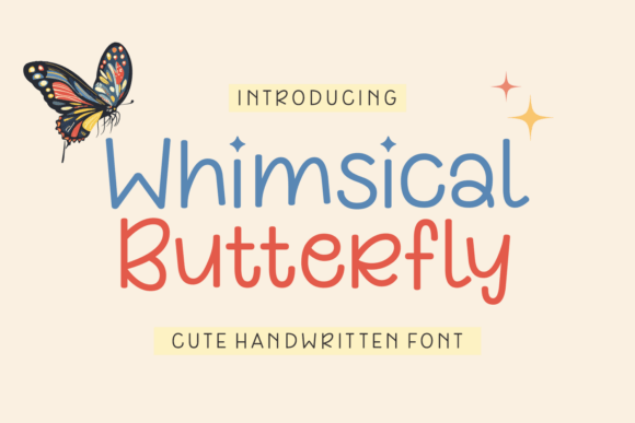 Whimsical Butterfly Font for Dreamy Brand Identity